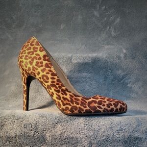 🐆🤎🖤 NWOT!! LC Lauren Conrad Sexxy Suede Cheetah Stilleto Heels - Sz 8.5